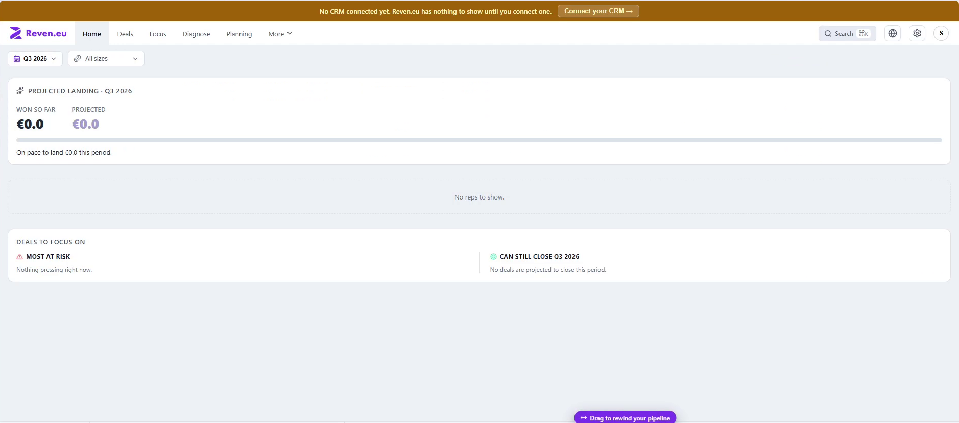 Connect your CRM modal, retrying the HubSpot connection